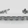 Crown of Elegance Emerald Cut Diamond Bracelet- Ranging From: 6.63 - 15.50 Carats