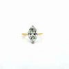 Marquise Cut Natural Diamond Engagement Ring – 1.80MM Tube Shank – Cathedral – Reverse Halo – video