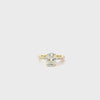 Elongated Cushion Cut Lab Diamond - Marquise / Round Station Band - Available in 1.00ct - 7.00ct