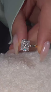 Elongated Cushion Cut Natural Diamond – 2MM Cigar Band – video