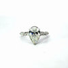 Pear Shape Lab Diamond - Marquise-Round Diamond & Diamond Prong Design - Available in 1.00ct - 7.00ct
