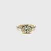 Bezel Oval Cut Lab Diamond | Italian Pave Shank | 1/2 Eternity | 1.00ct to 7.00ct
