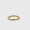 Ladies diamond and gold segment wedding band, .18ct TW – video