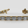Crown of Elegance Emerald Cut Diamond Bracelet- Ranging From: 6.63 - 15.50 Carats