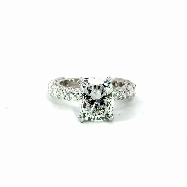 Elongated Cushion Cut Natural Diamond – Cushion Cut Illusion Shank – video