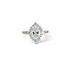 Oval Cut Lab Diamond - Vintage Halo &  Italian Pave Design- Available in 1.00ct - 7.00ct