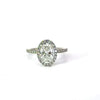 Oval Cut Natural Diamond – Classic Halo & Italian Pave Design – video