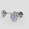 Alluring Diamond Cluster Stud Earrings- Choice of Natural or Lab Diamonds- .21ct to .46ct Total Weight