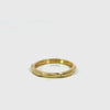 Ladies flowing ribbon milgrain plain gold wedding band – video
