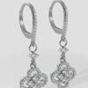 Diamond Clover Drop Earrings | Available in 1.29ct - 3.00ct
