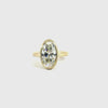 Moval Cut Lab Diamond – Graduated Cigar Band 4MM to 2.50MM – Milgrain Bezel – Cathedral – video