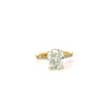 Elongated Cushion Cut Lab Diamond - Wrap-Around Reverse Halo- Available in 1.00ct - 7.00ct