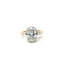 Oval Cut Lab Diamond - Oval Cut Diamond Illusion & Reverse Halo Design - Available in 1.00ct - 7.00ct