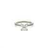 Princess Cut Lab Diamond- Italian Pave Non-Cathedral Design-Choice of 1.00ct / 1.50ct / 2.00ct or 2.50ct Centre Diamond