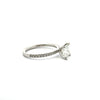 Princess Cut Lab Diamond- Italian Pave Non-Cathedral Design-Choice of 1.00ct / 1.50ct / 2.00ct or 2.50ct Centre Diamond