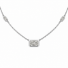 Radiant Cut Bezel with Radiant Cut Diamond-By-The-Yard Necklace – view 2 of 2