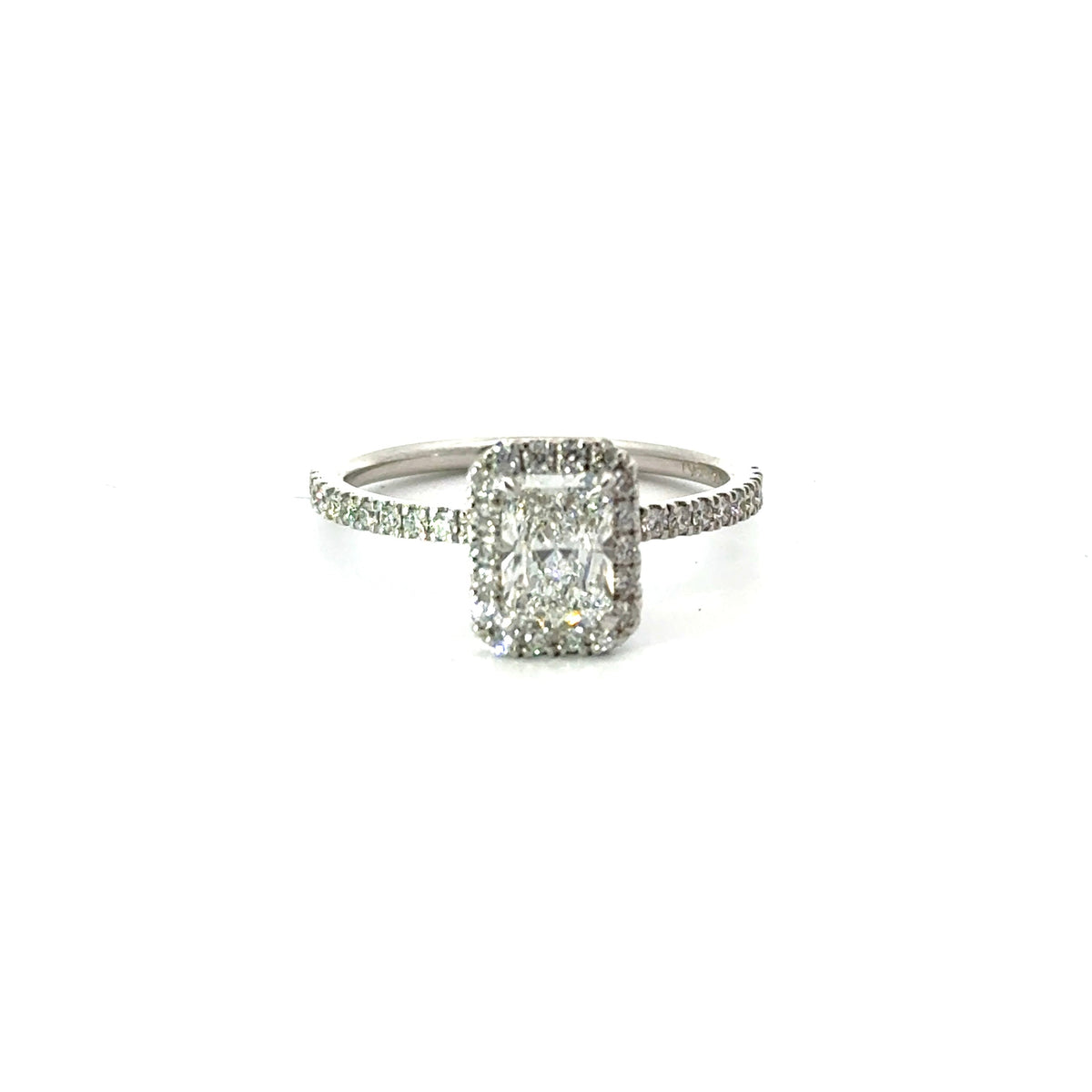 Radiant Cut Diamond Classic Halo Design- Choice of.50ct /.80ct / 1.00ct or 1.20ct Centre Diamond - Halo Natural Diamonds