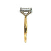 Radiant Cut Diamond Wrap Around Reverse Halo Design- Choice of.50ct /.80ct / 1.00ct or 1.20ct Centre Diamond - Hidden
