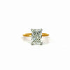 Radiant Cut Lab Diamond - Classic 1.50mm Tube Solitaire & Diamond Prong Design - Available in 1.00ct - 7.00ct - Hidden