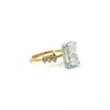 Radiant Cut Lab Diamond - Cluster Shank with Reverse Halo - Available in 1.00ct - 7.00ct - Lab Engagement Ring