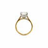Radiant Cut Lab Diamond Engagement Ring | 1.80MM Tube Shank | Cathedral | Petal Prongs - Lab Engagement Ring