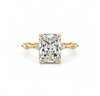 Radiant Cut Lab Diamond - Marquise with Reverse Halo- Available in 1.00ct - 7.00ct - Lab Engagement Ring