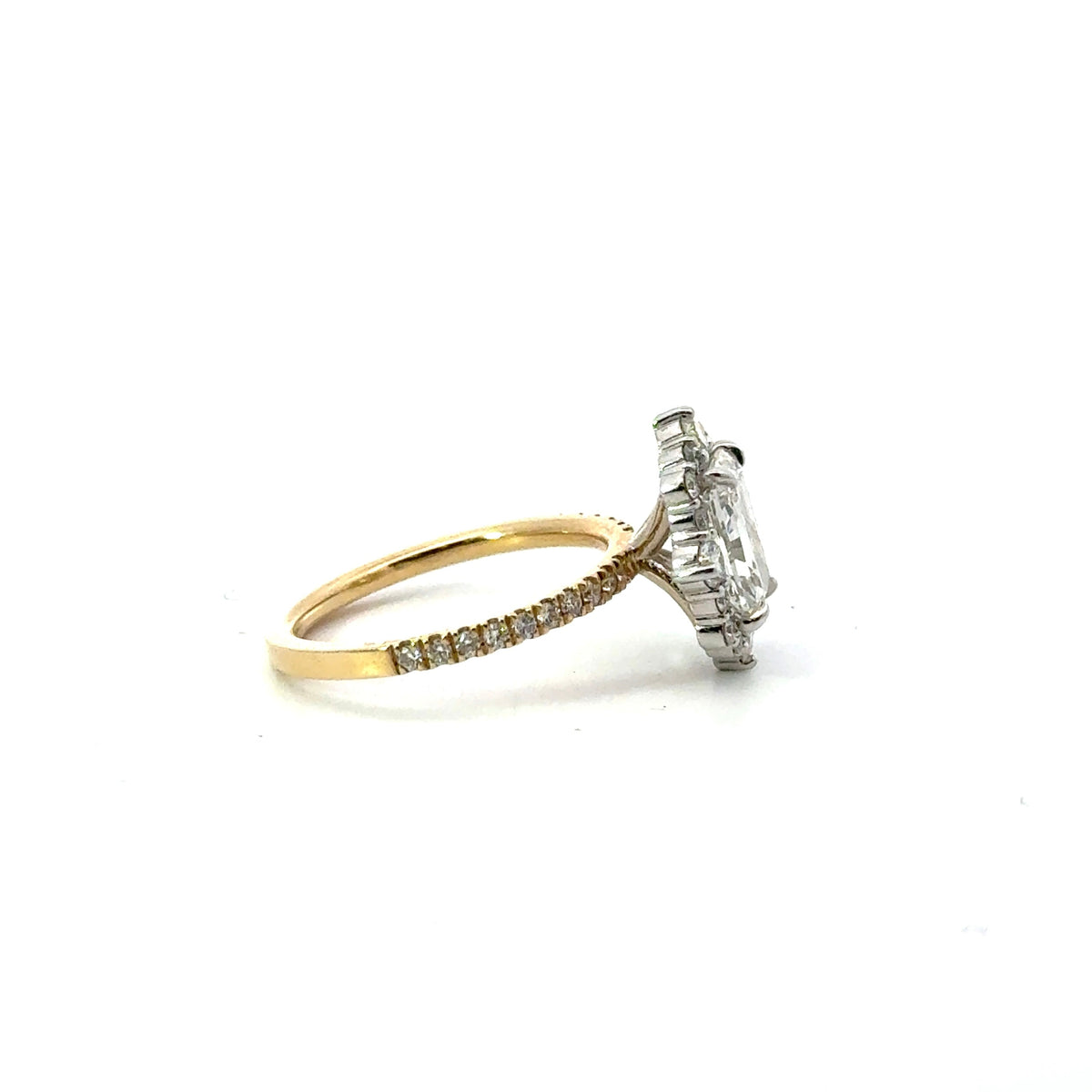 Radiant Cut Lab Diamond - Vintage Halo Design- Available in 1.00ct - 7.00ct - Halo Lab Diamonds