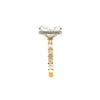 Radiant natural diamond engagement ring, rotated radiant shank – view 3 of 3