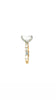 Radiant natural diamond engagement ring, straight baguette shank – view 3 of 3