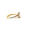 Radiant Cut Reverse Halo and Italian Pave Engagement Ring Design- Choice of.50ct /.80ct / 1.00ct or 1.20ct Centre