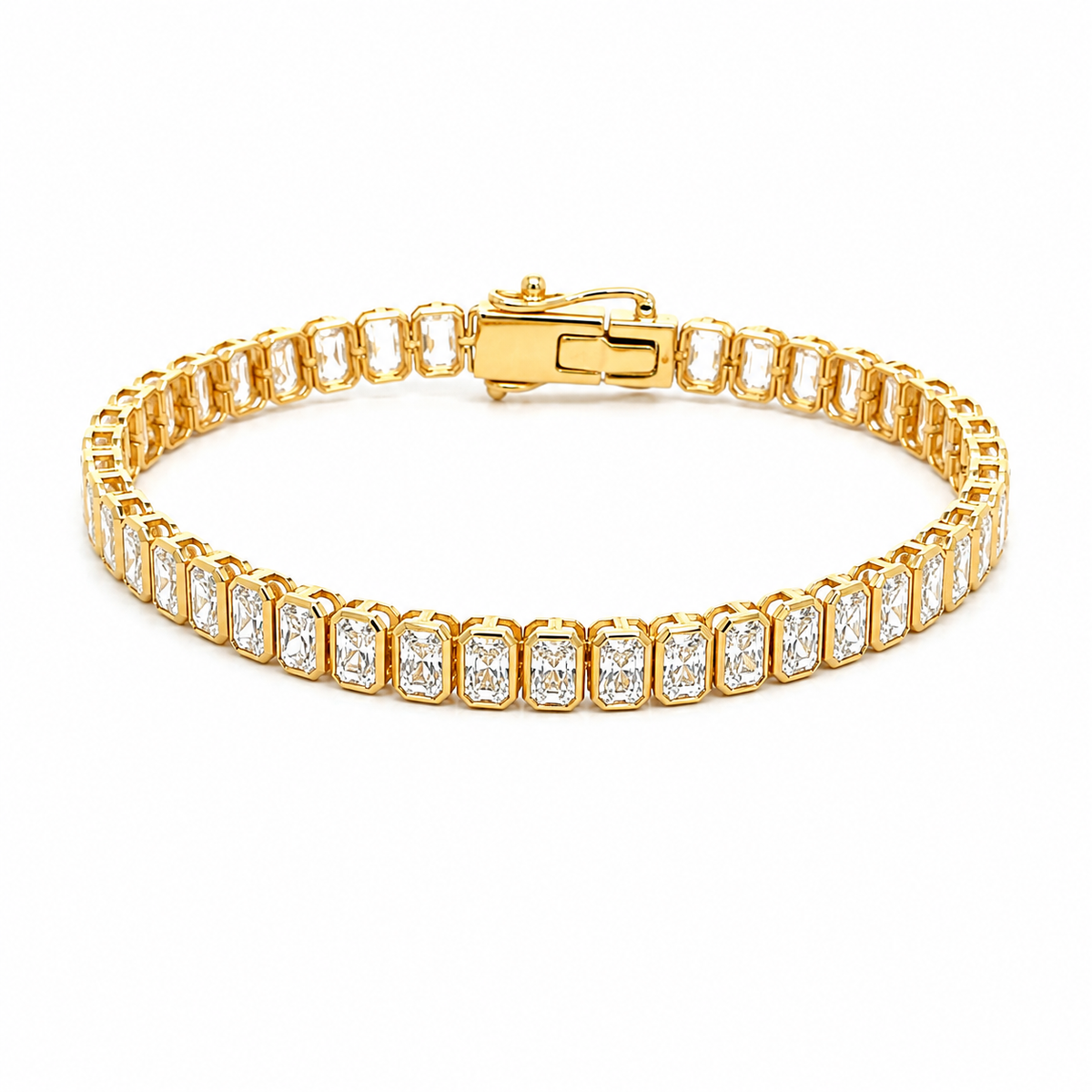 Radiant Cut Tennis Bracelet | 7.37CT TW | Lab Diamonds | 7’’ Length - Lab Diamond Tennis Bracelets