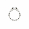 Rotated Oval Cut Lab Diamond | 2MM Knife-Edge Floating Design | 1.00ct to 7.00ct - Engagement Ring