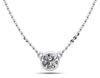 Simply Solitaire Bezel Set Diamond Pendant - Choice of Lab or Natural Diamonds -.25ct to 1.00ct - Lab Natural Necklace