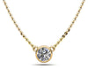 Round Bezel Set Diamond Pendant – view 2 of 2