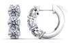 Round Brilliant 6-Diamond Huggies – view 2 of 3