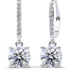 Round Brilliant Diamond Drop Earrings – view 1 of 3