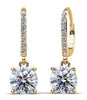 Brilliant Diamond Drop Earrings- Choice of Lab or Natural Diamonds -.48ct TW to 1.50ct TW - Lab or Natural Diamond
