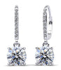 Brilliant Diamond Drop Earrings- Choice of Lab or Natural Diamonds -.48ct TW to 1.50ct TW - Lab or Natural Diamond