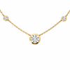 Round Cut Bezel with Round Cut Diamond-By-The-Yard Necklace | 1.00ct TW - Lab Diamond Necklace