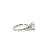 Round Cut Diamond- Italian Pave Cathedral Design-Choice of.50ct /.80ct / 1.00ct or 1.20ct Centre Diamond - Hidden Halo