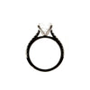 Round Cut Diamond- Italian Pave Cathedral Design-Choice of.50ct /.80ct / 1.00ct or 1.20ct Centre Diamond - Hidden Halo