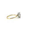Round Cut Diamond- Shared Bead Reverse Halo Design-Choice of.50ct /.80ct / 1.00ct or 1.20ct Centre Diamond - Hidden