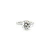 Round Cut Lab Diamond- Illusion Shank and Reverse Halo- Available in 1.00ct - 7.00ct - Lab Engagement Ring