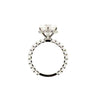 Round natural diamond engagement ring, illusion shank and reverse halo – view 2 of 3