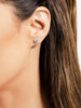 Round diamond halo stud earrings in 14KT gold – view 4 of 4