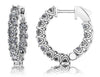 Round Diamond Hoop Earrings – view 2 of 3