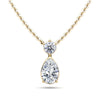 Round & Pear Shape Diamond Pendant – view 2 of 2