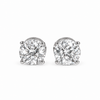 Round Portuguese Cut Diamond Stud Earrings – view 2 of 4