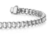 Solitaire Ring Link Tennis Bracelet - Available in.90 - 5.00ct - Lab or Natural Bracelet