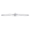 Solitaire Round Bezel Adjustable Bracelet – view 1 of 3